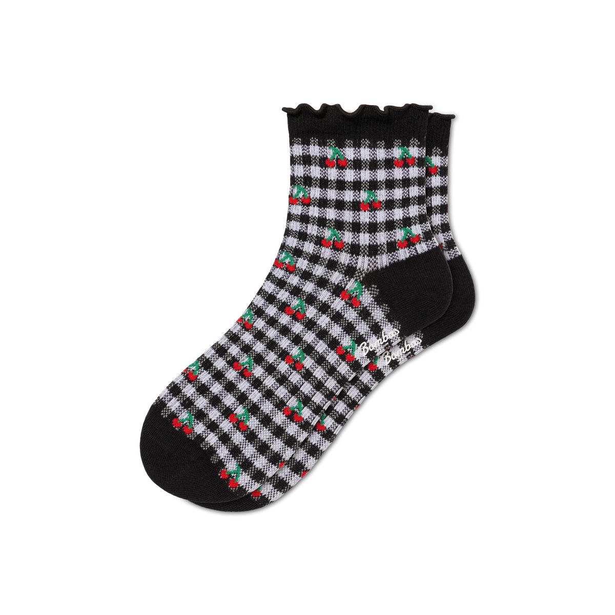Women's Ruffle Rib Quarter Socks