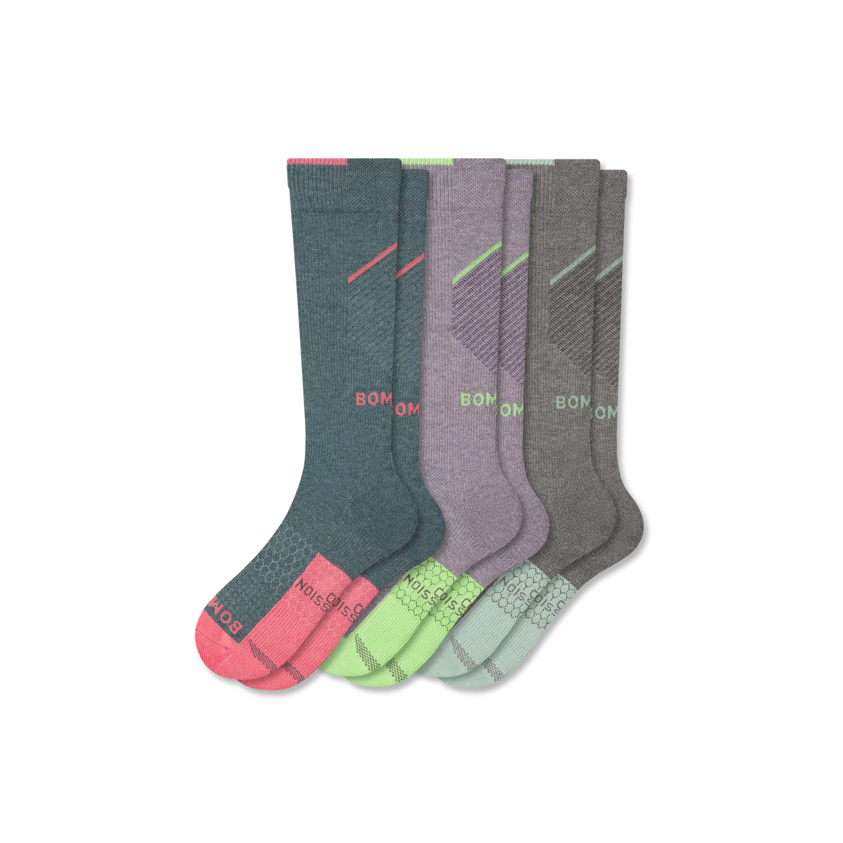 Women's Medical Grade Compression Knee High Sock 3-Pack (20-30mmHg)
